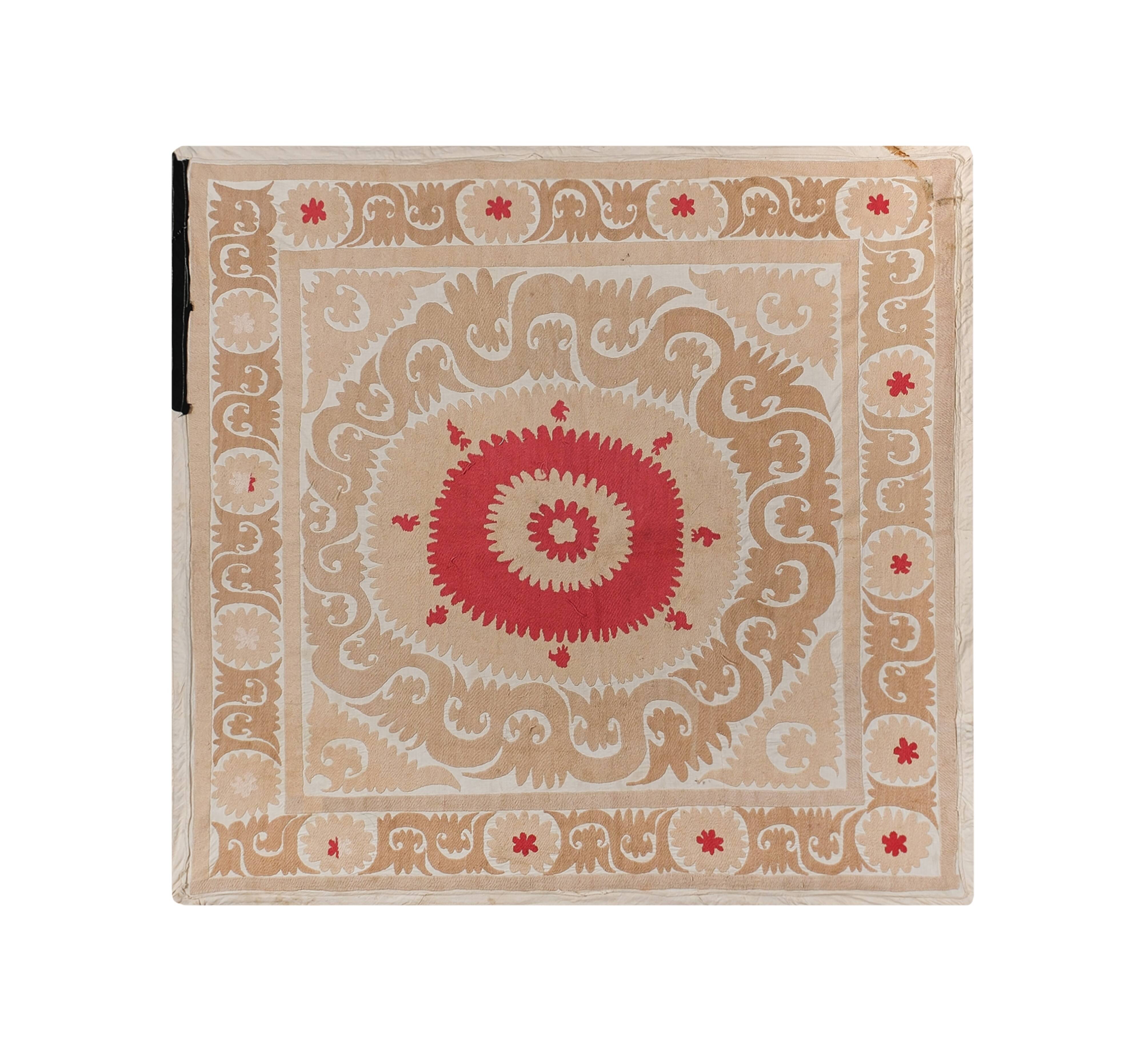 Tapis noué à la main, tapis turc vintage 136x140 cm