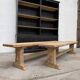 Pair of solid oak benches