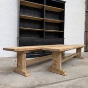 Pair of solid oak benches