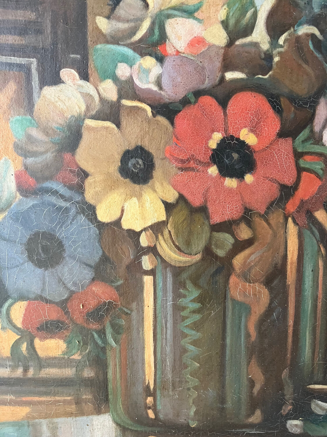 Church flowers, oil on canvas