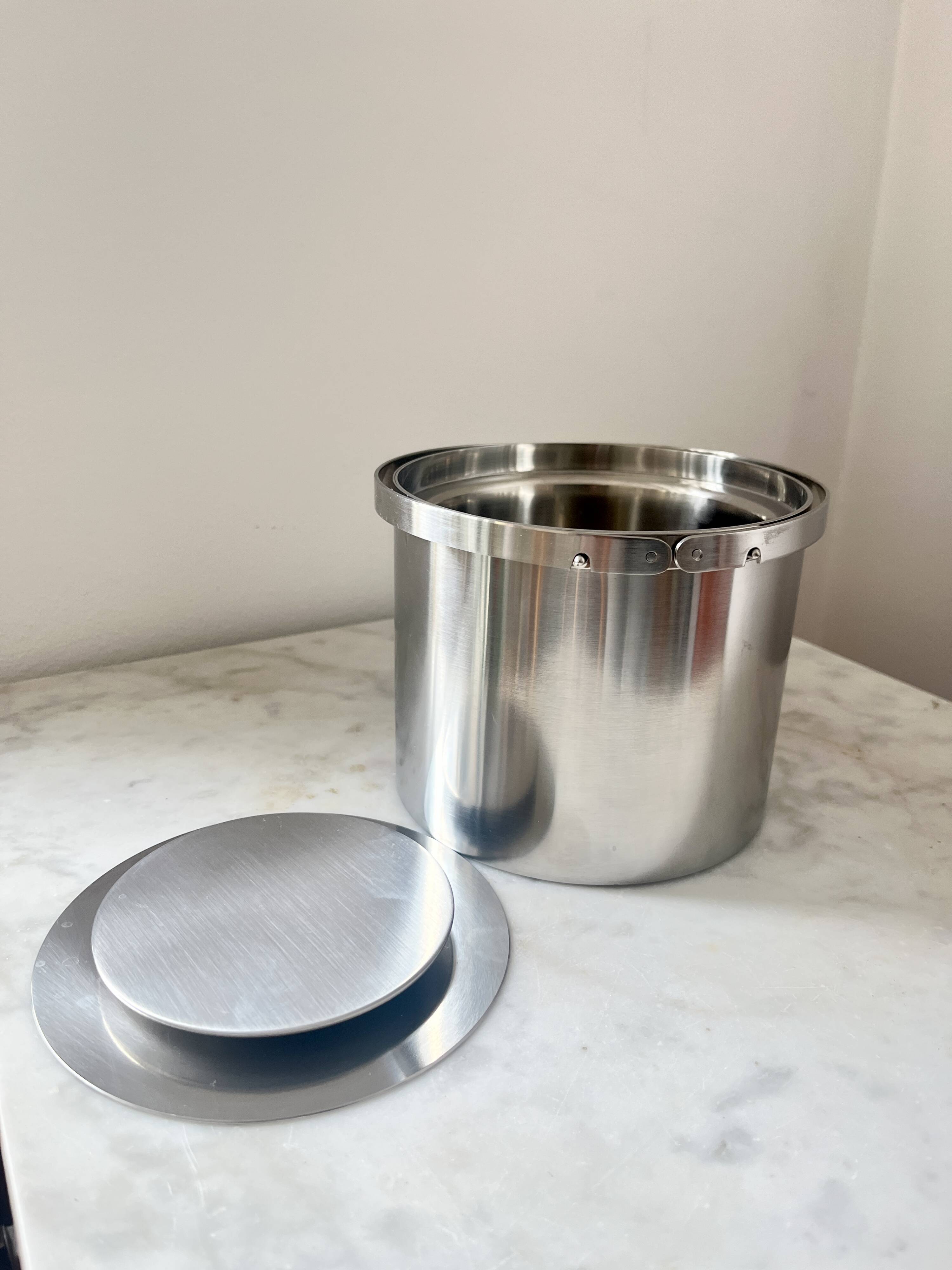 Vintage  Ice Bucket Cylinda Line by Arne Jacobsen for Stelton, Denmark, 60s