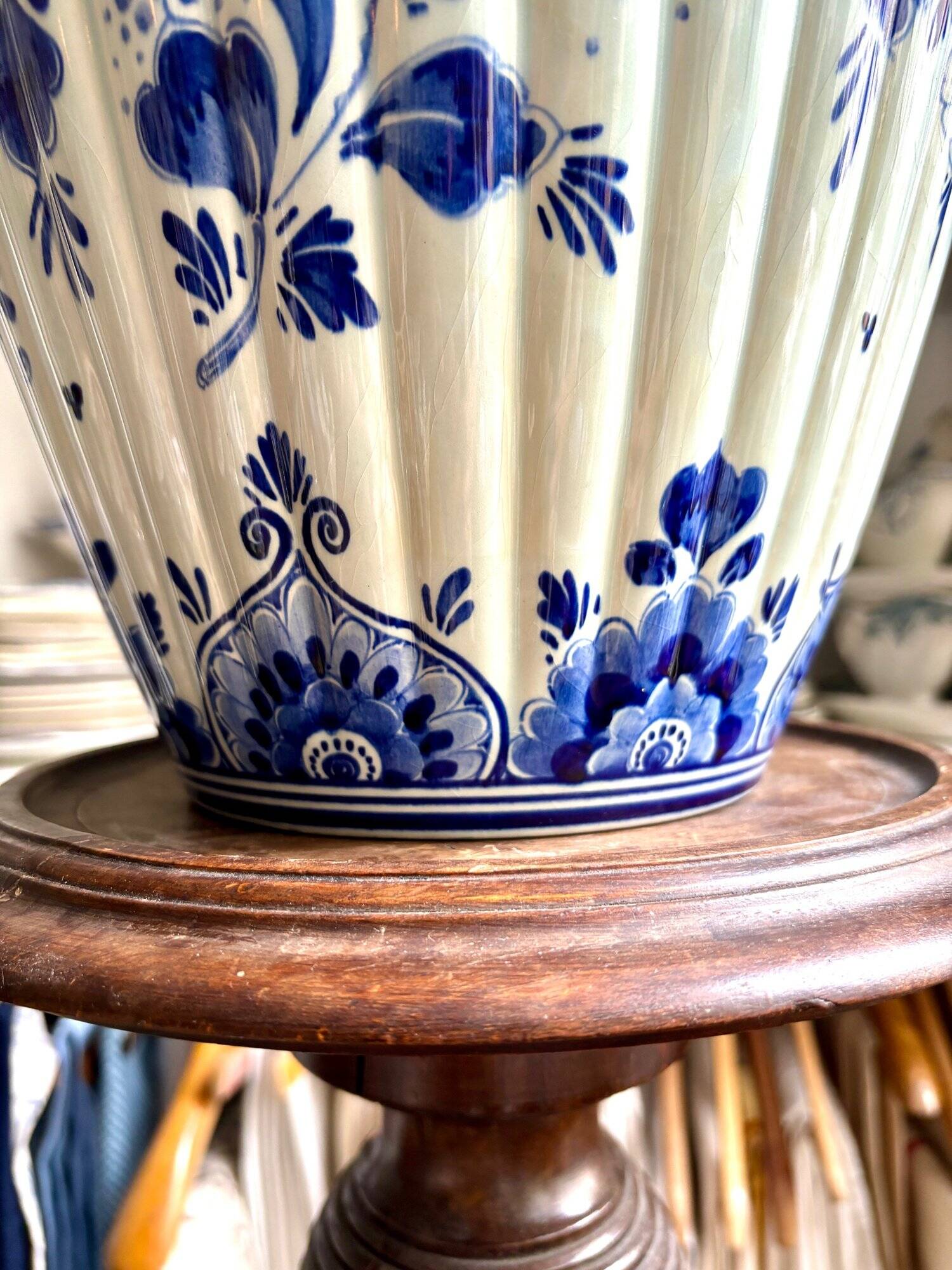 Royal Delft ginger jar in blue Dutch earthenware