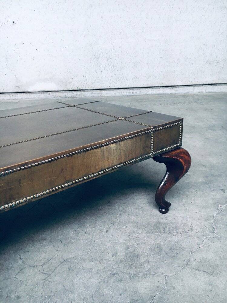 Brass coffee table, France, 1960s