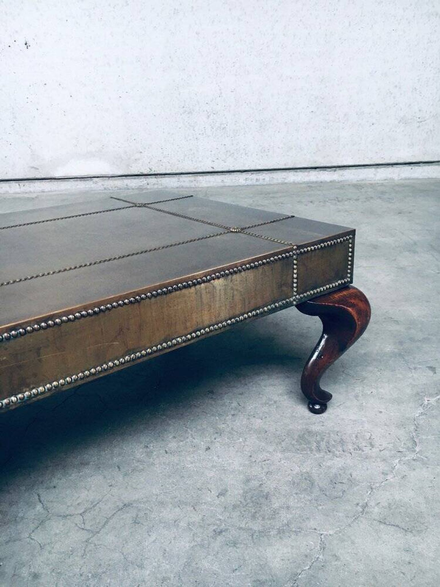 Brass Coffee Table, France, 1960s