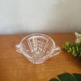 Cut Crystal Bowl with 2 Handles