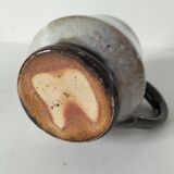 Fleur-de-lis glazed earthenware mug