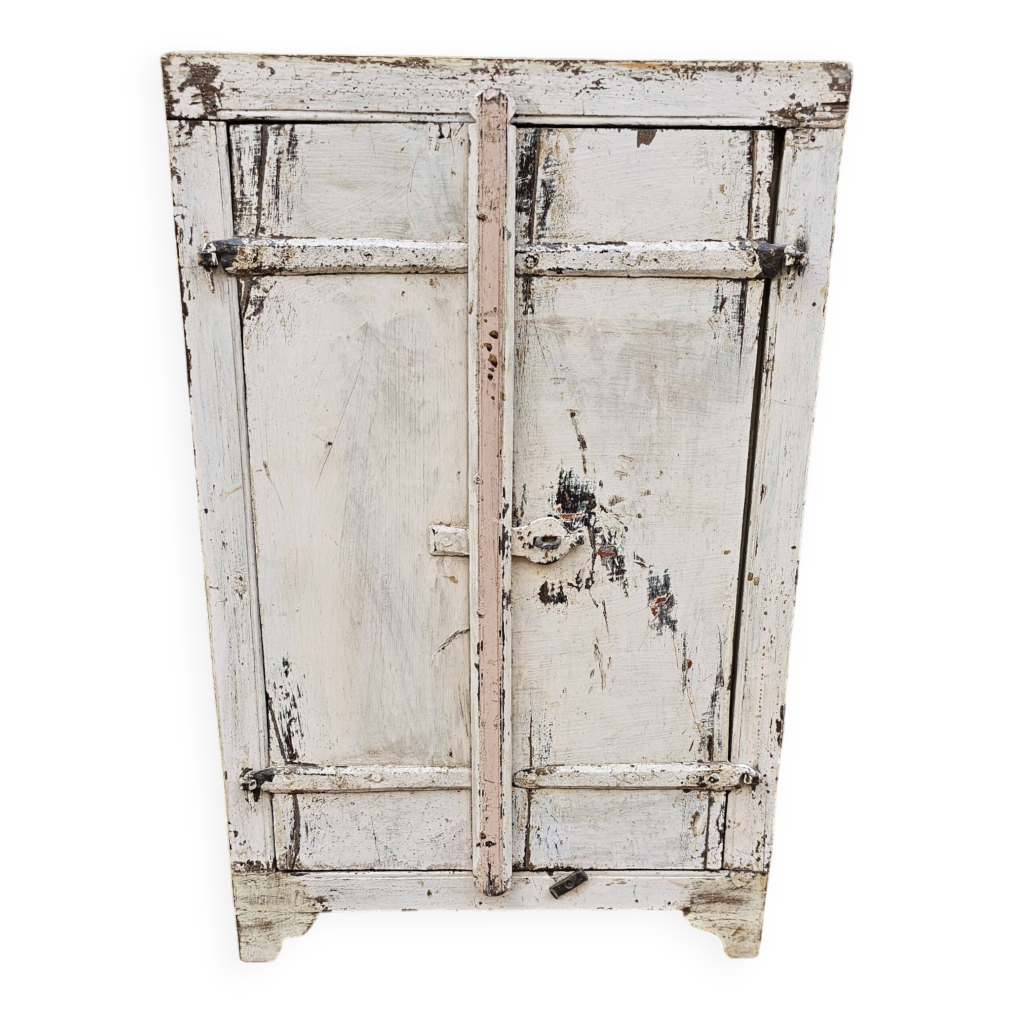 Antique bedside table - tribal cabinet in Burmese teak