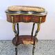 Small table gardener napoleon III - in marquetry - 19th century