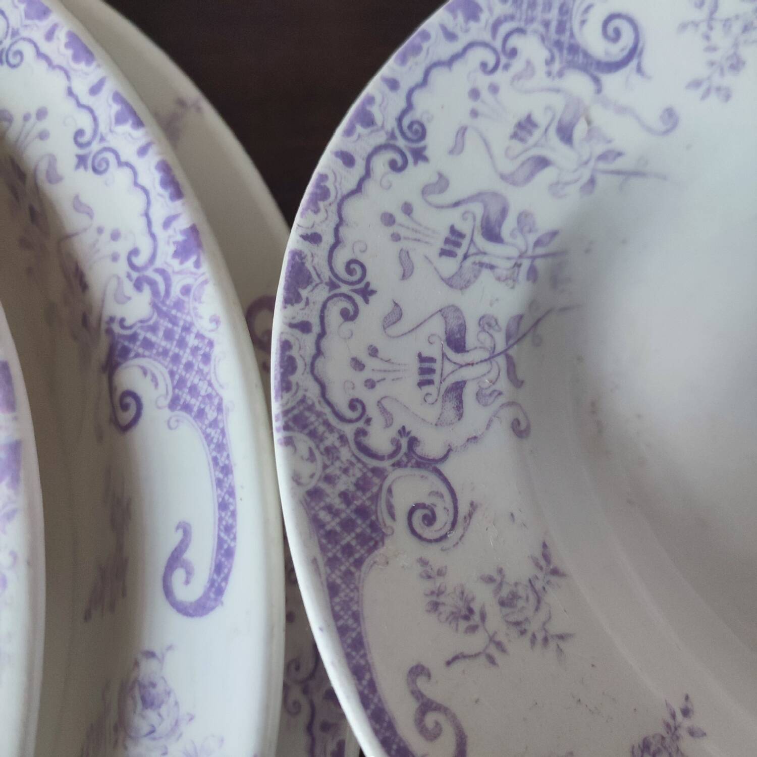 5 Longwy earthenware serving dishes