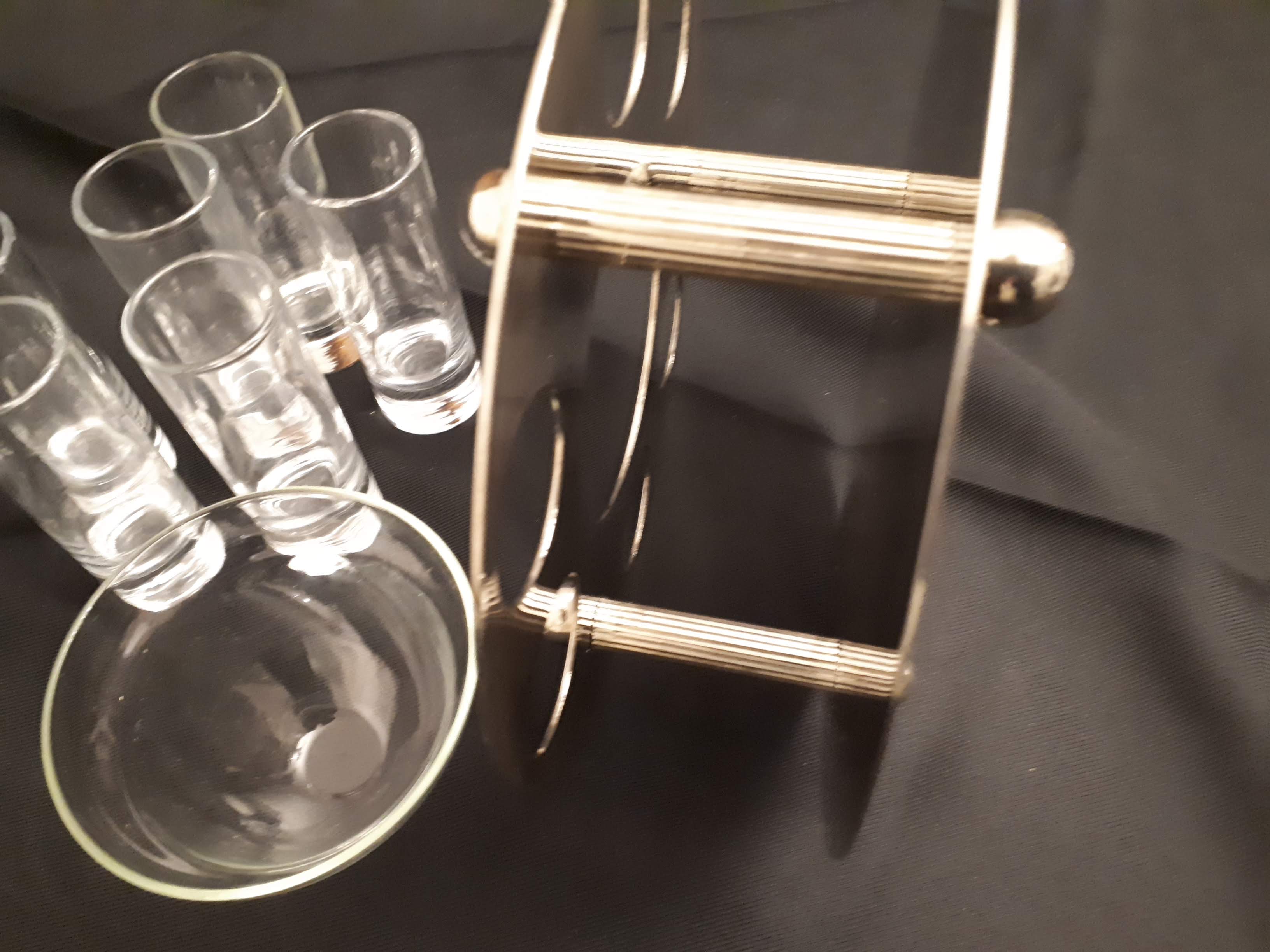 Caviar and vodka service