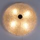 Vintage ceiling lamp with chrome and murano glass, 1960s