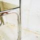 Sellette chrome smoked glass