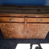 Natural pitch pine wood sideboard ep 1940