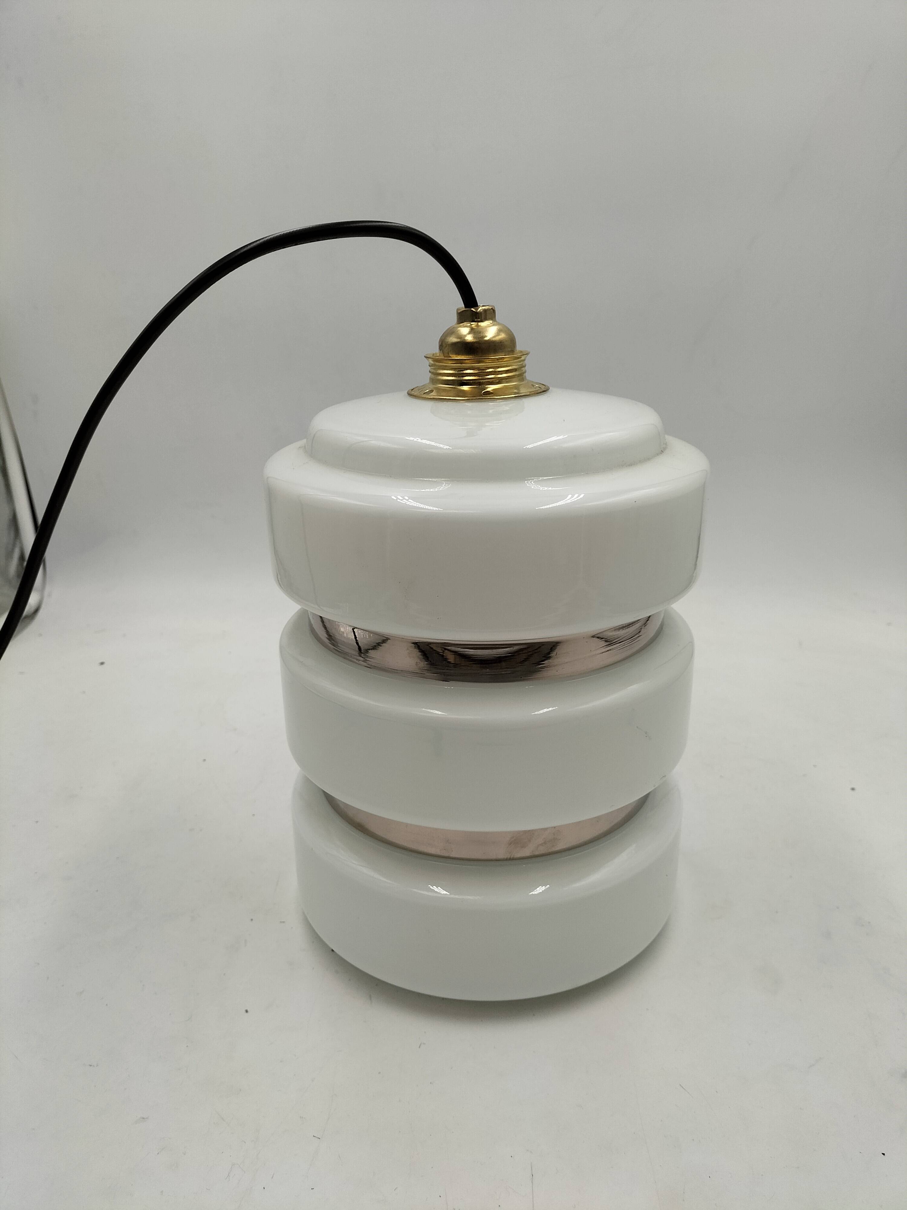 Vintage opaline suspension