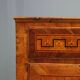 Pair of antique neoclassical walnut commodes from the 18th century.