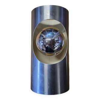 Pipe wall lamp by Oxar in aluminum from the 70s
