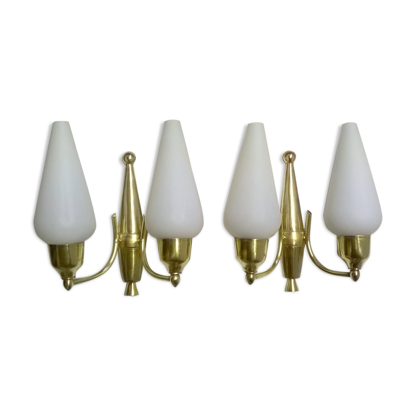 Pair of sconces by Angelo Lelii for Arredoluce 1950 s