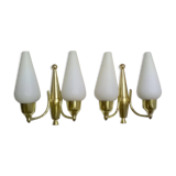 Pair of sconces by Angelo Lelii for Arredoluce 1950 s