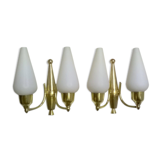 Pair of sconces by Angelo Lelii for Arredoluce 1950 s