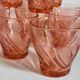 Nine Vereco glasses in Rise glass 80s