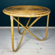 Vintage bamboo coffee table, Italy, 1960s