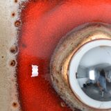 Applique murale Fat Lava en céramique de Hustadt Leuchten 1970s