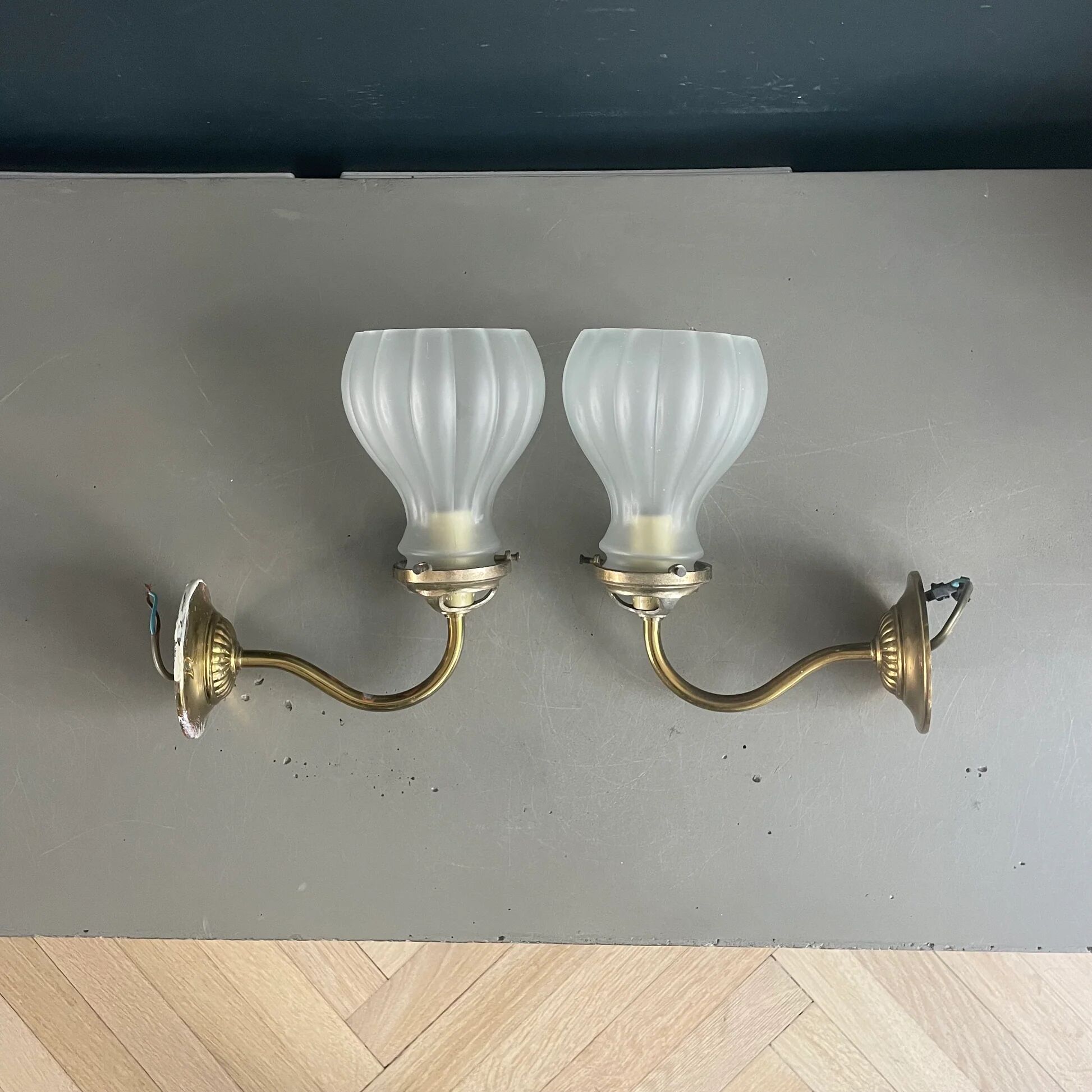 Pair of tulip wall lights - Ref 1108