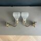 Pair of tulip wall lights - Ref 1108