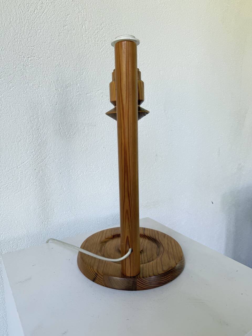 Ikea pine table lamp 1980