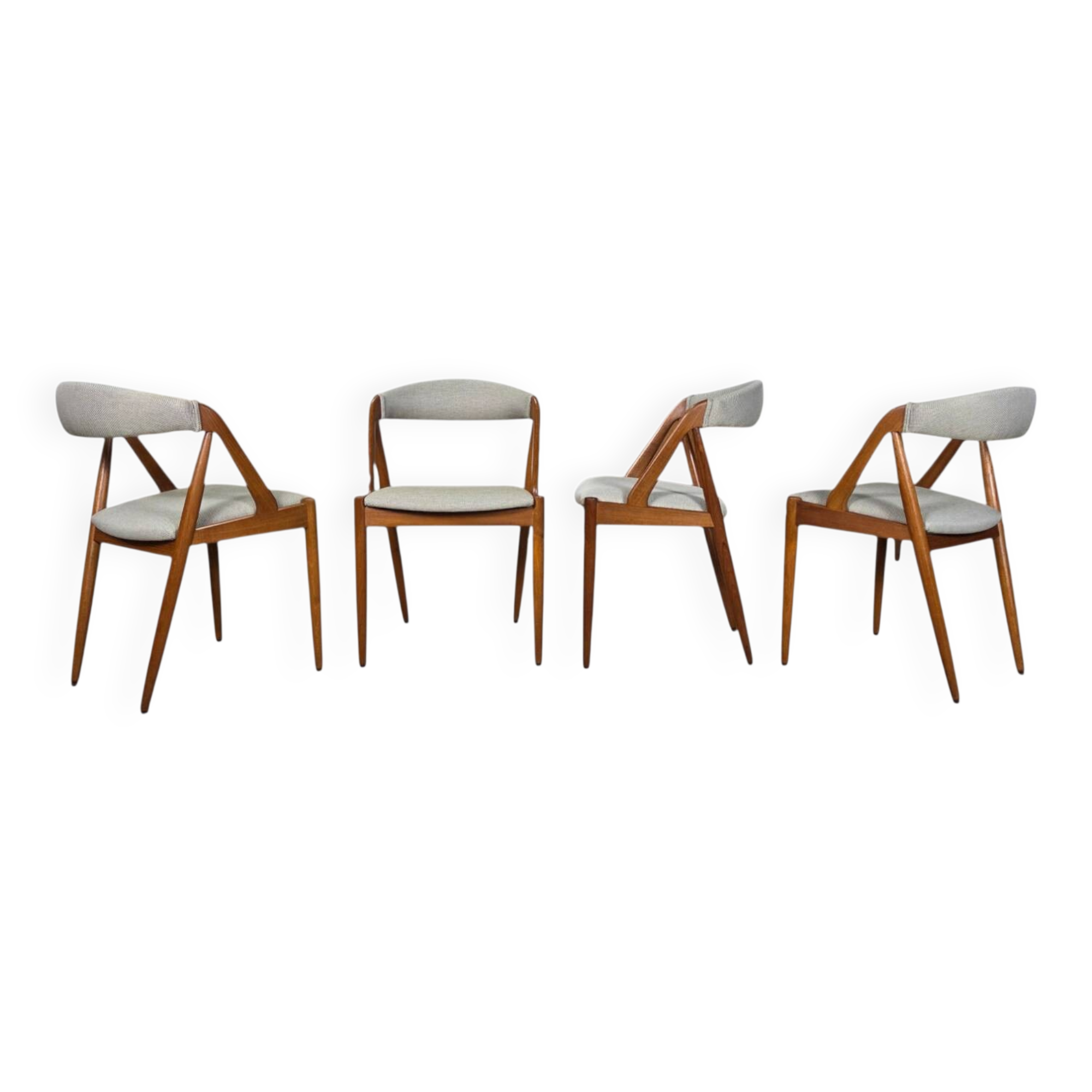 Kai Kristiansen Model 31 vintage Danish teak dining chairs