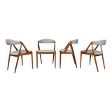 Kai Kristiansen Model 31 vintage Danish teak dining chairs