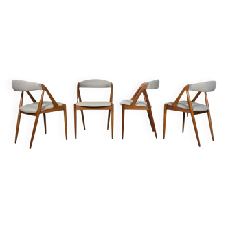 Kai Kristiansen Model 31 vintage Danish teak dining chairs