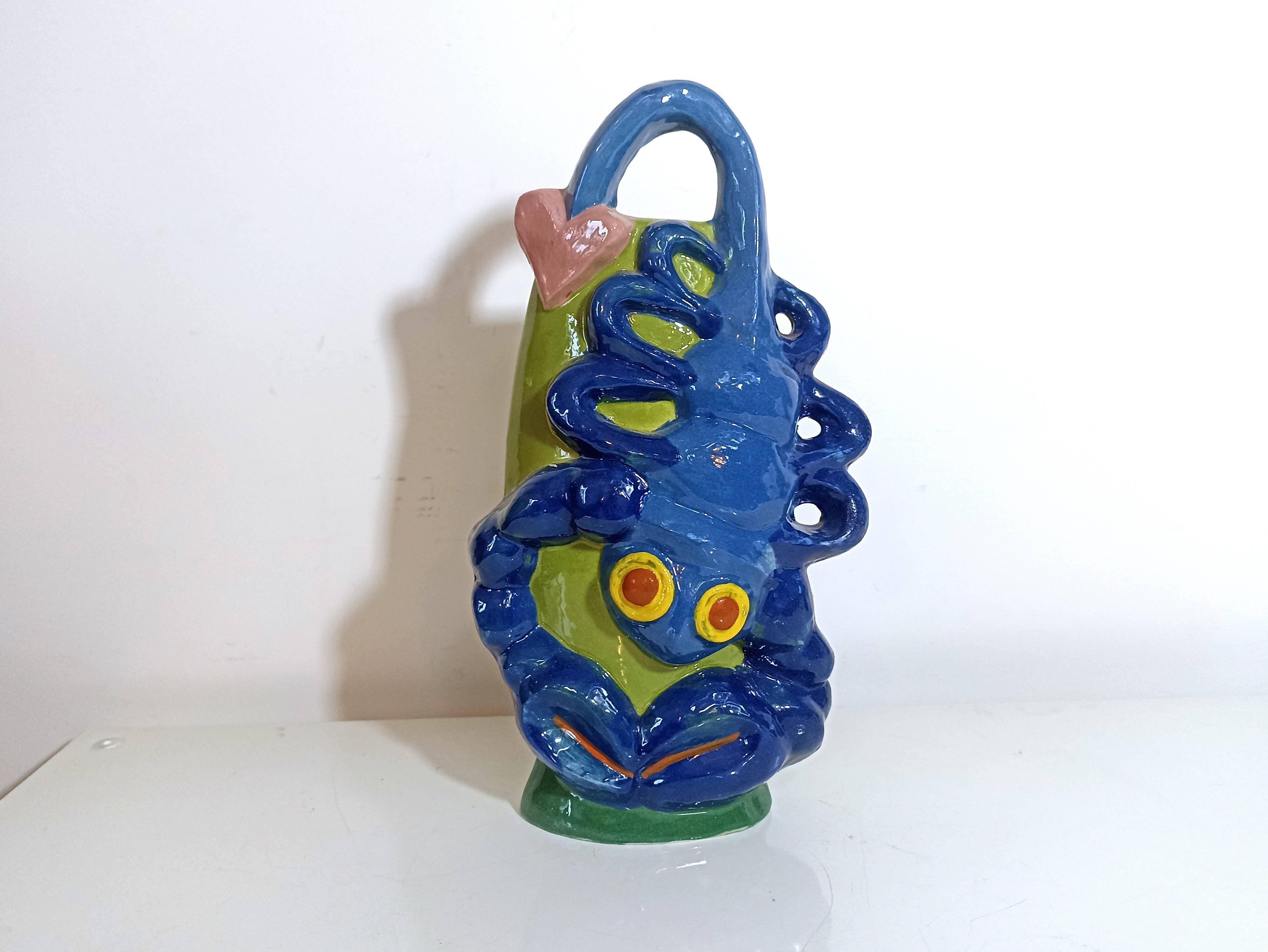 20th century designer ceramic vase Sandra Corina Paris