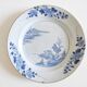 Assiette Chinoise bleu blanc 18e siècle