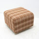 Eastern bloc upholstered pouffe, 1980´s, Czechoslovakia