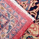 Handmade oriental red blue wool rug - 264x355cm