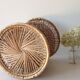 Wicker wastebasket