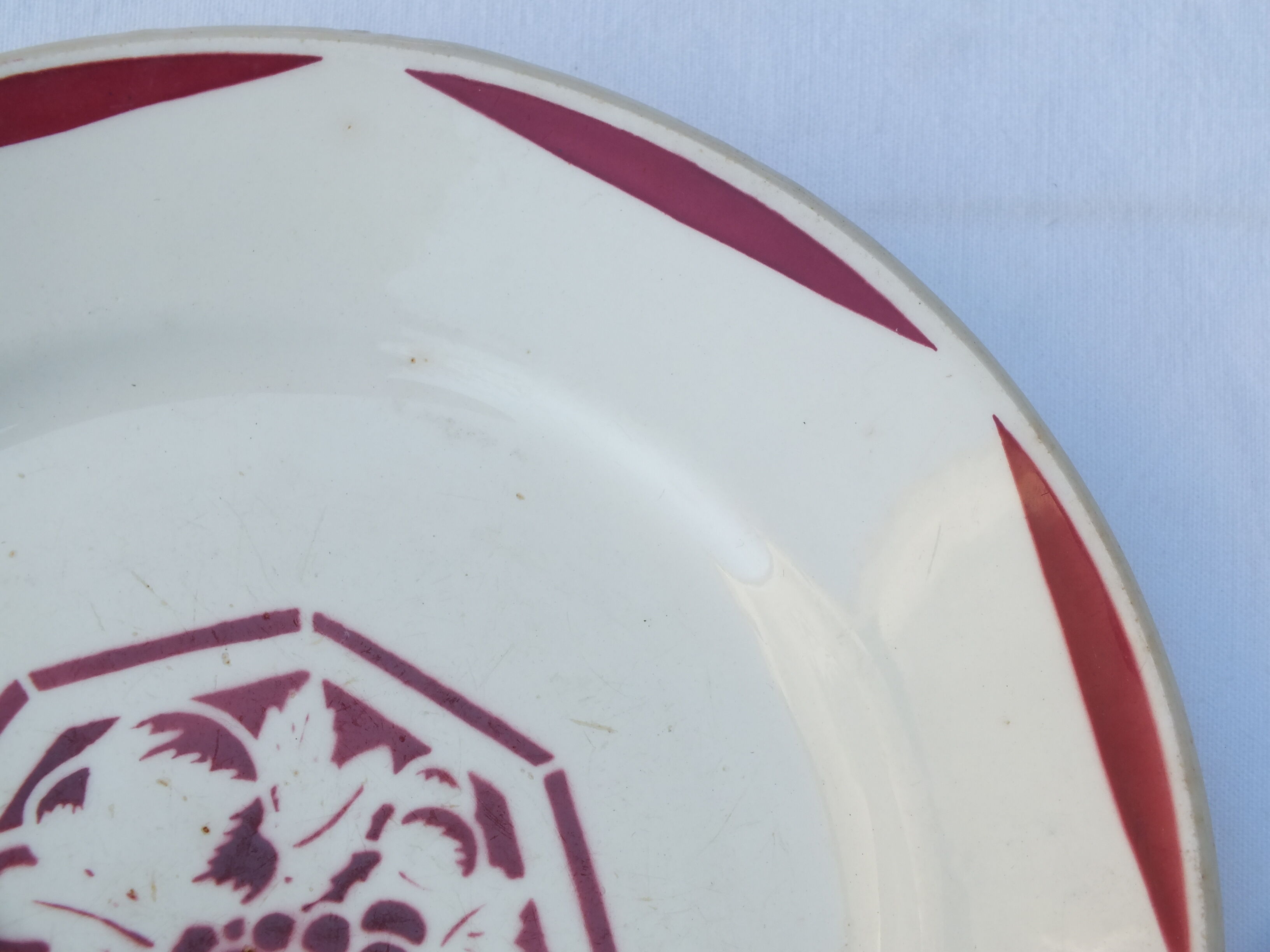 Flat plate art deco Lunéville fructidor