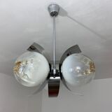 Chrome chandelier Mazzega