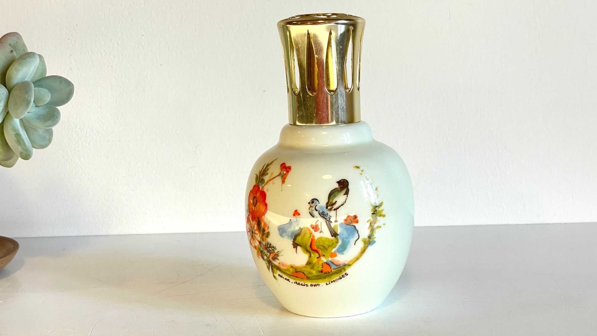 Bottle lamp shepherd limoges france