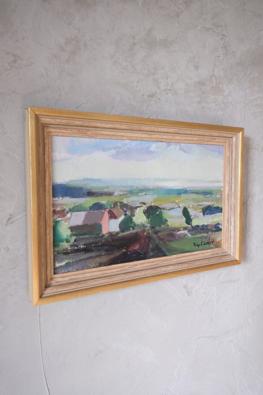 Helge Cardell, Swedish Modern Painting, 1960s, Oil on Canvas, Framed
