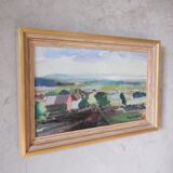 Helge Cardell, Swedish Modern Painting, 1960s, Oil on Canvas, Framed