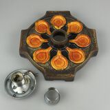 1960s/1970s Ceramic Wall Sconce, Mid-Century Space Age Design