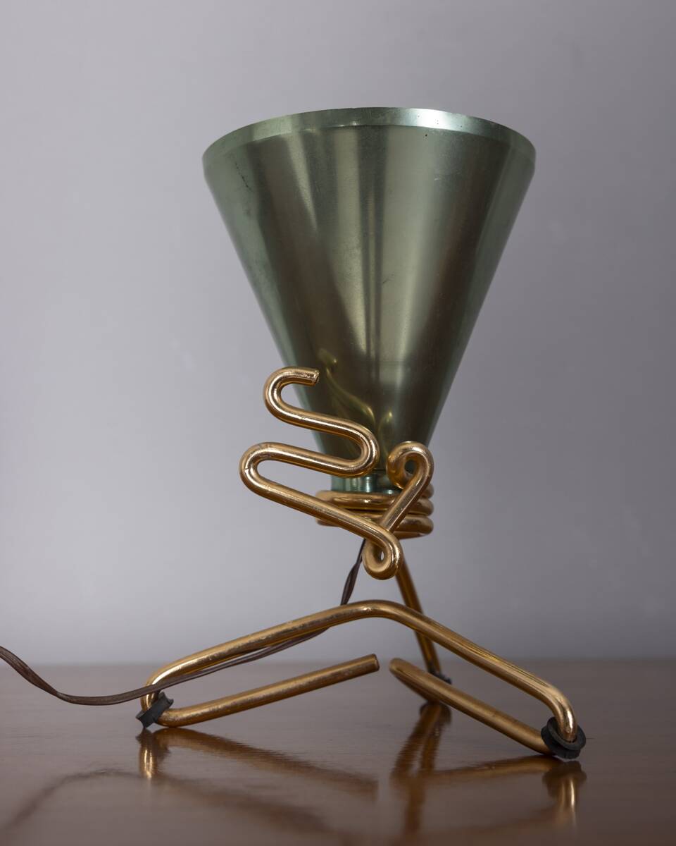 Vintage 1950s table lamp designed by Ettore Sottsass for Rinnovel