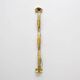 Pair of Modern Italian Brass and Murano Glass Textured Light Green Wall Sconce