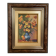 Petit tableau bouquet de fleurs huile sur panneau signée