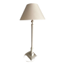 Table lamp Roche Bobois foot in bleached wood, lampshade in ivory fabric