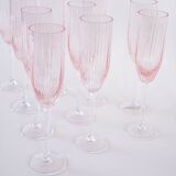 Set of Prosecco glasses, French design, 1970s, made in France