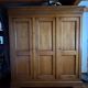 Solid oak wardrobe with 3 doors