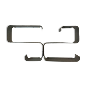 Paire d'étagères en - aluminium